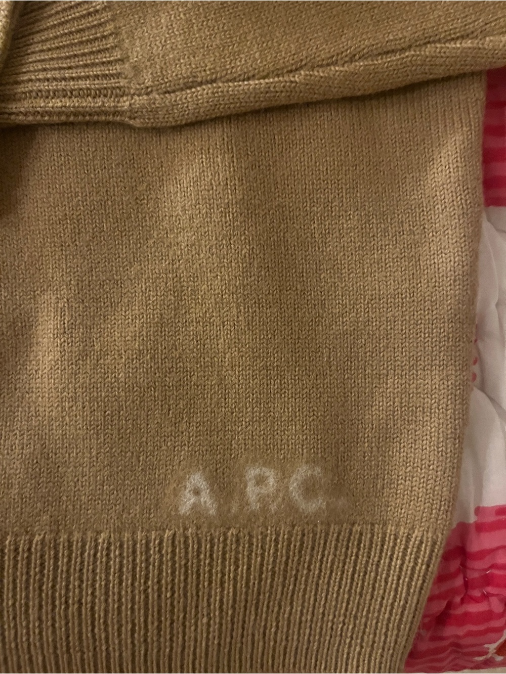 A.P.C. Women’s Esther Crewneck Sweater in Camel Brown - Picture 3 of 3